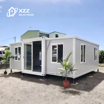 XZZENERGY Solar Energy 100% Totally Off-Grid Energy Pefab Home 20ft Prefab Modular Expandable Container House with 2bedrooms,kitchen And Bathroom Solar Energy Included.30kwh Power Perday