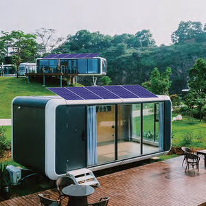 Modern 20ft 40ft Prefab House Expandable Container House with Solar Panels Steel Prefab Featuring Bathroom Kitchen Solar Prefab House Modern 2 Bedroom Container House Prefab Design with Solar Electric
