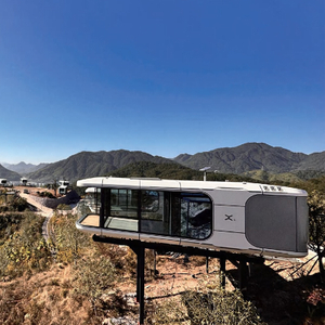 Portable Prefab Container House Space Capsule Bed Cabin Hotel Luxury 2 4 Bedroom Capsule House Tiny House Prefabricated Space Capsule Tiny Home Kit Apple House Portable Room Container House