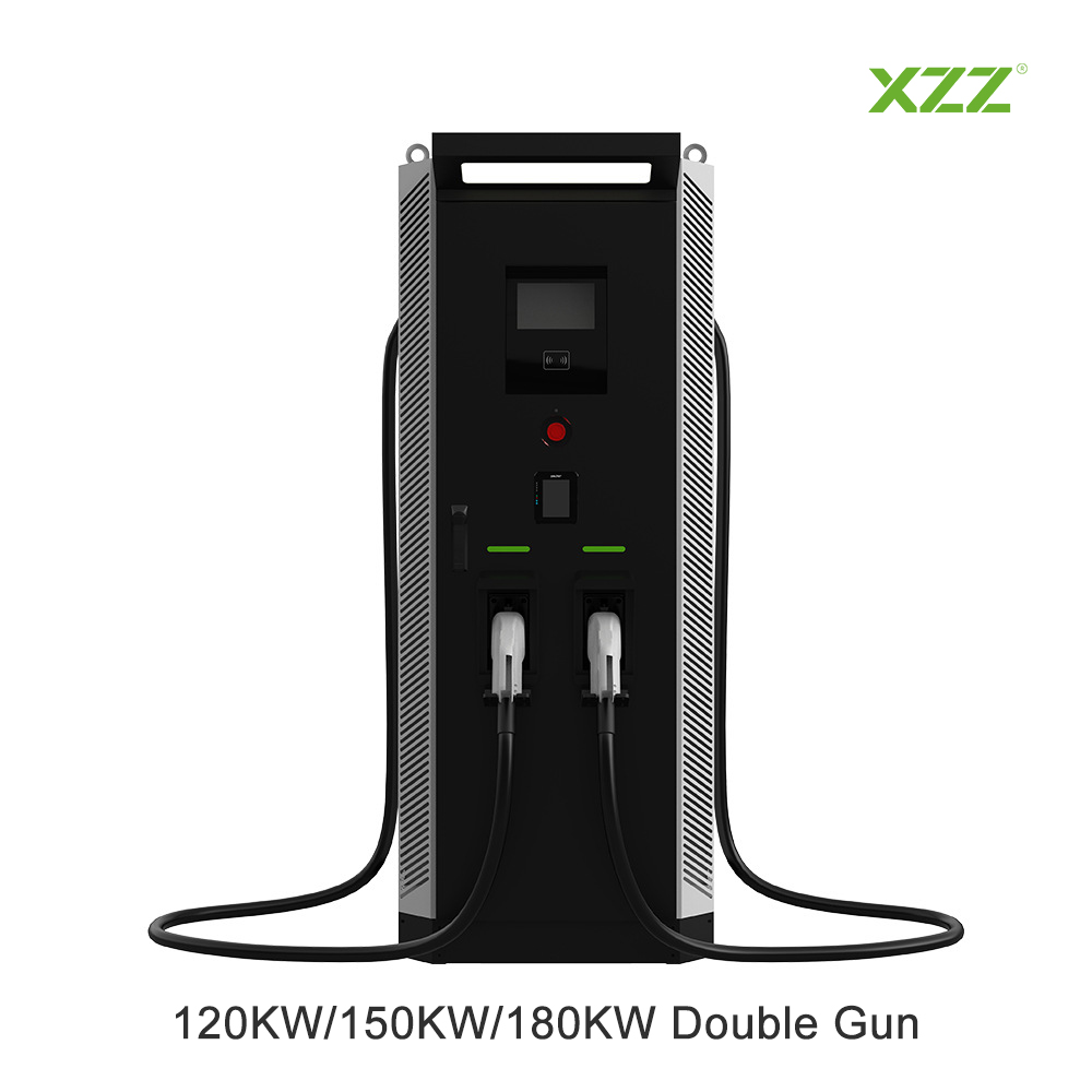 XZZ DC Level3 EV Charger 120KW-360KW EV Charging Station Double Gun WiFi Smart APP Control OCPP Fast Car Charger CCS1/2 CHAdeMO GB/T High-efficiency Electric Car Charger Station