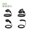 XZZ Home AC EV Charger Type2 32A/40A EV Charger 7KW/11KW/22KW OCPP1.6 Wall-mounted EV Charger, Wi-Fi And Bluetooth Enabled EVSE, Flexible 16-Foot CableCharging Evse EV Wallbox Station