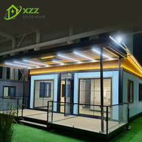 XZZENERGY Solar Energy 100% totally Off-Grid 20ft Prefab Modular Expandable Container House with 2bedrooms,kitchen and bathroom solar energy included.30kwh Power perday