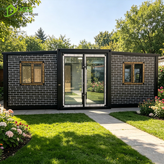 XZZENERGY Off-Grid 40ft Prefab Modular Expandable Container House Factory Sell Directly with 3bedrooms,kitchen and bathroom solar energy included.60kwh solar solutions