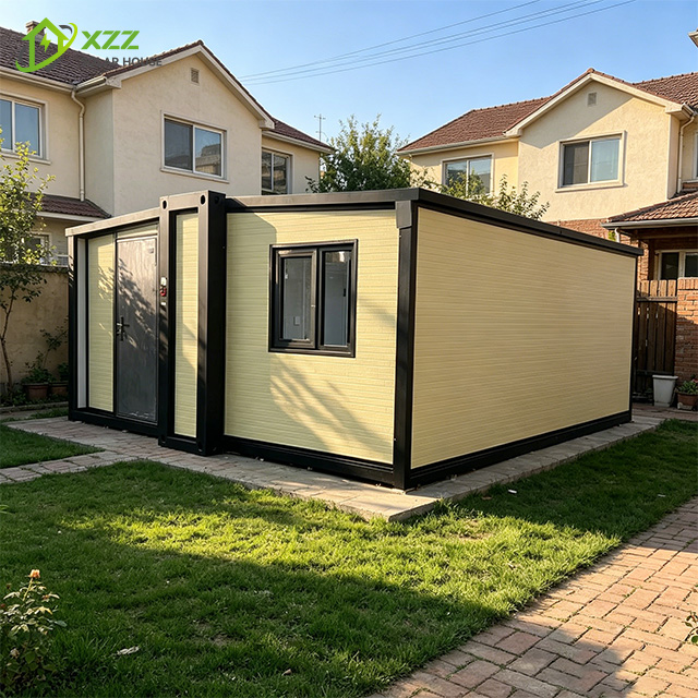 XZZENERGY Solar Energy 100% totally Off-Grid 20ft Prefab Modular Expandable Container House with 2bedrooms,kitchen and bathroom solar energy included.30kwh Power perday