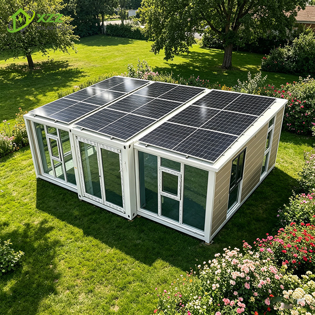 XZZENERGY Off-Grid 20ft Smart Expandable Home for Modern Family Living with solar energy system solutions 32kwh per day supply