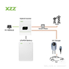 XZZENERGY 30kw Home Use Solar Energy System Complete Kit with 16KWh LiFe Battery &11KW Hybrid Solar Inverter &610W Solar Panels Home Energy Storage System BESS