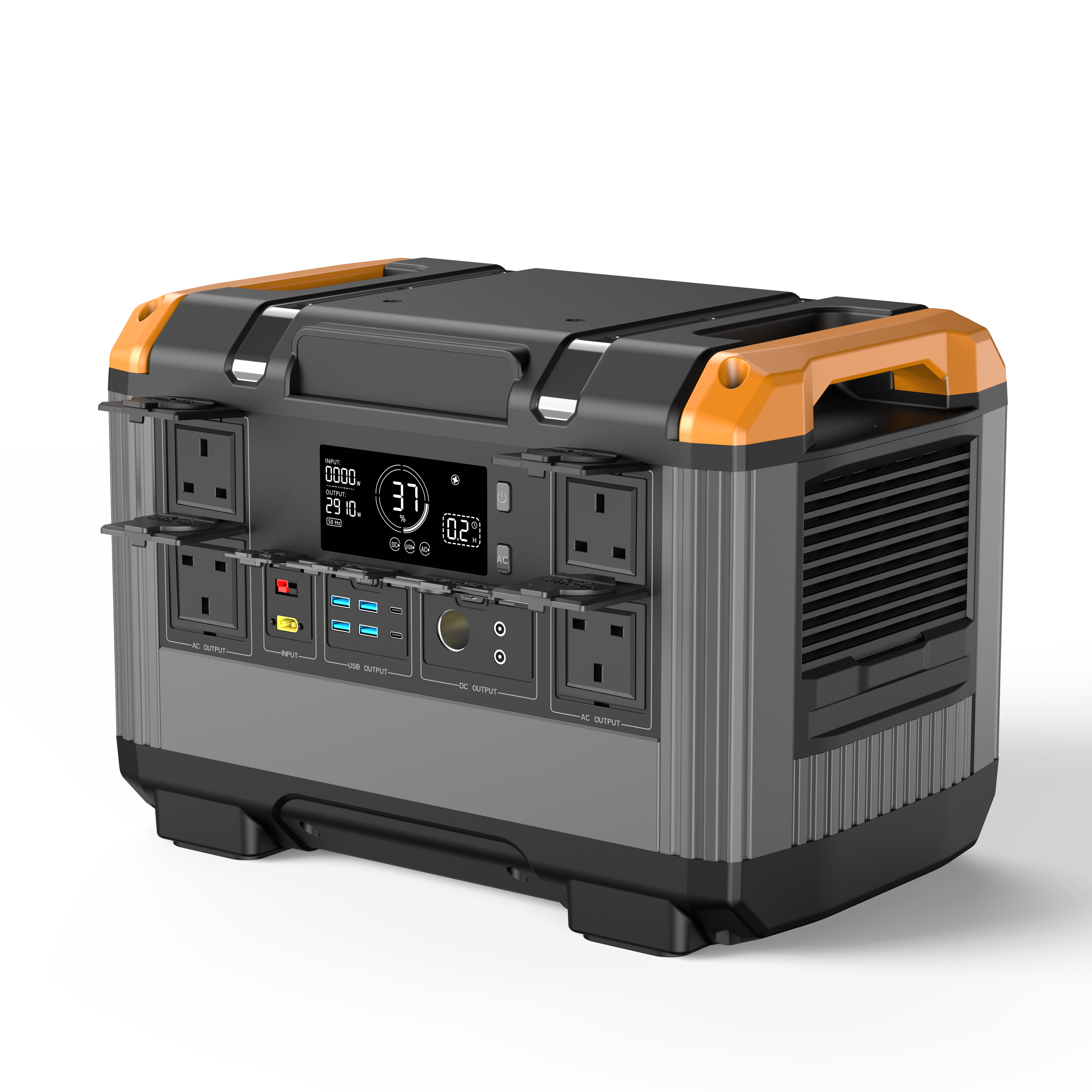XZZENERGY 2400W Portable Power Station,Solar Generator with Fast Charging Quiet Generator for Home & Backup &Camping Outdoor Adventures & RV Use