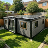 Solar Ready Portable Prefab Expandable Container Foldable Tiny Home Luxury 20ft Prefabricated House Complete Set Off Grid Living Solution Solar Energy System Container House