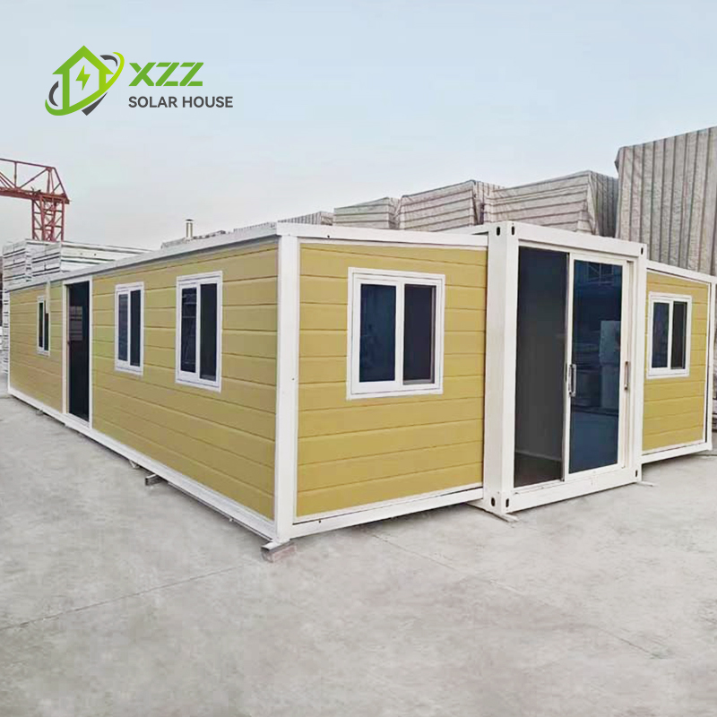XZZENERGY Solar Energy Off-Grid Energy Pefab Home 40ft Prefab Modular Expandable Container House with 2bedrooms,kitchen And Bathroom Solar Energy Included.30kwh Power Perday