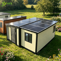 XZZENERGY Off-Grid 20ft Prefab Modular Expandable Container House Factory Sell Directly with 3bedrooms,kitchen and bathroom solar energy included.60kwh solar solutions