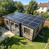 Solar Ready Portable Prefab Expandable Container Foldable Tiny Home Luxury 20ft Prefabricated House Complete Set Off Grid Living Solution Solar Energy System Container House