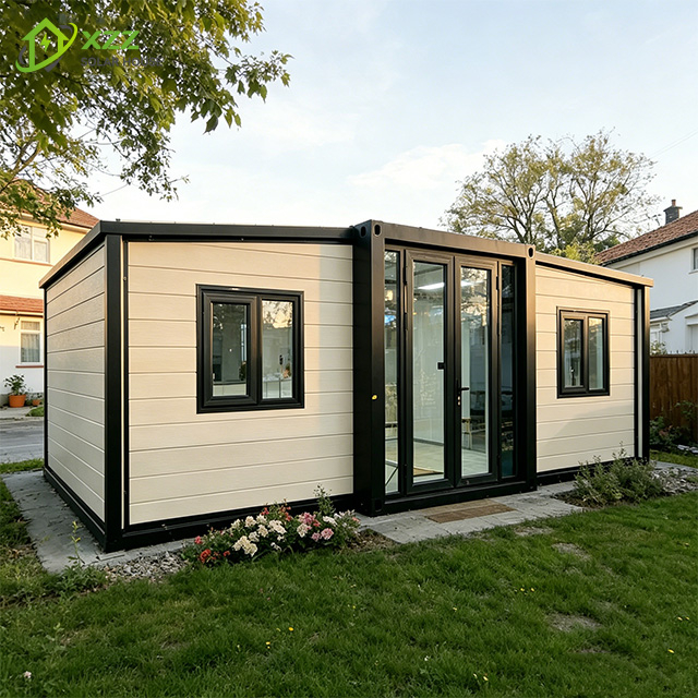 XZZENERGY Off-Grid 20ft Prefab Modular Expandable Container House with 2bedrooms,kitchen and bathroom solar energy included.30kwh Power perday