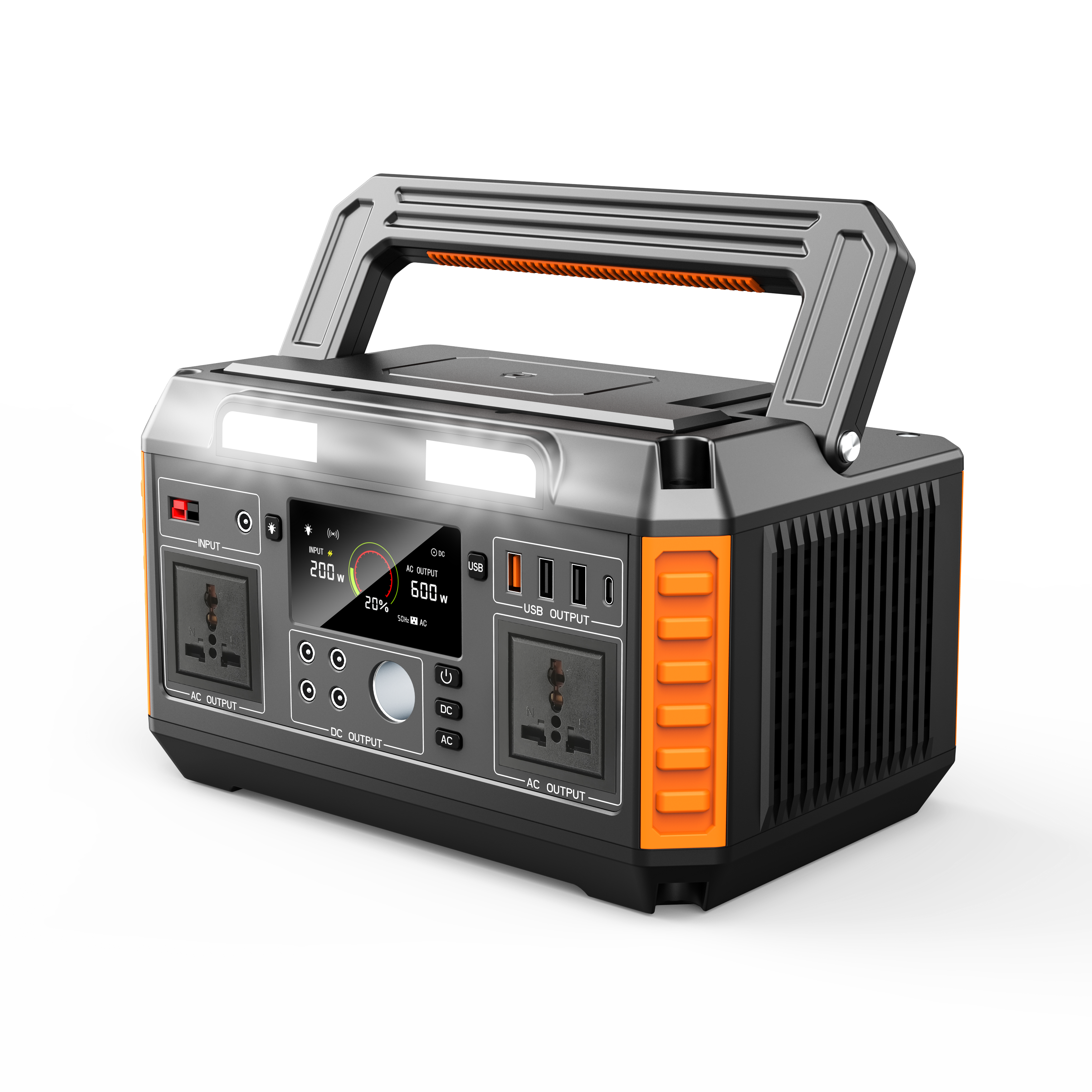 XZZENERGY 600W Portable Power Station,Solar Generator with Fast Charging Quiet Generator for Home & Backup &Camping Outdoor Adventures & RV Use