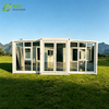 XZZENERGY Solar Energy 100% totally Off-Grid 20ft Prefab Modular Expandable Container House with 2bedrooms,kitchen and bathroom solar energy included.30kwh Power perday