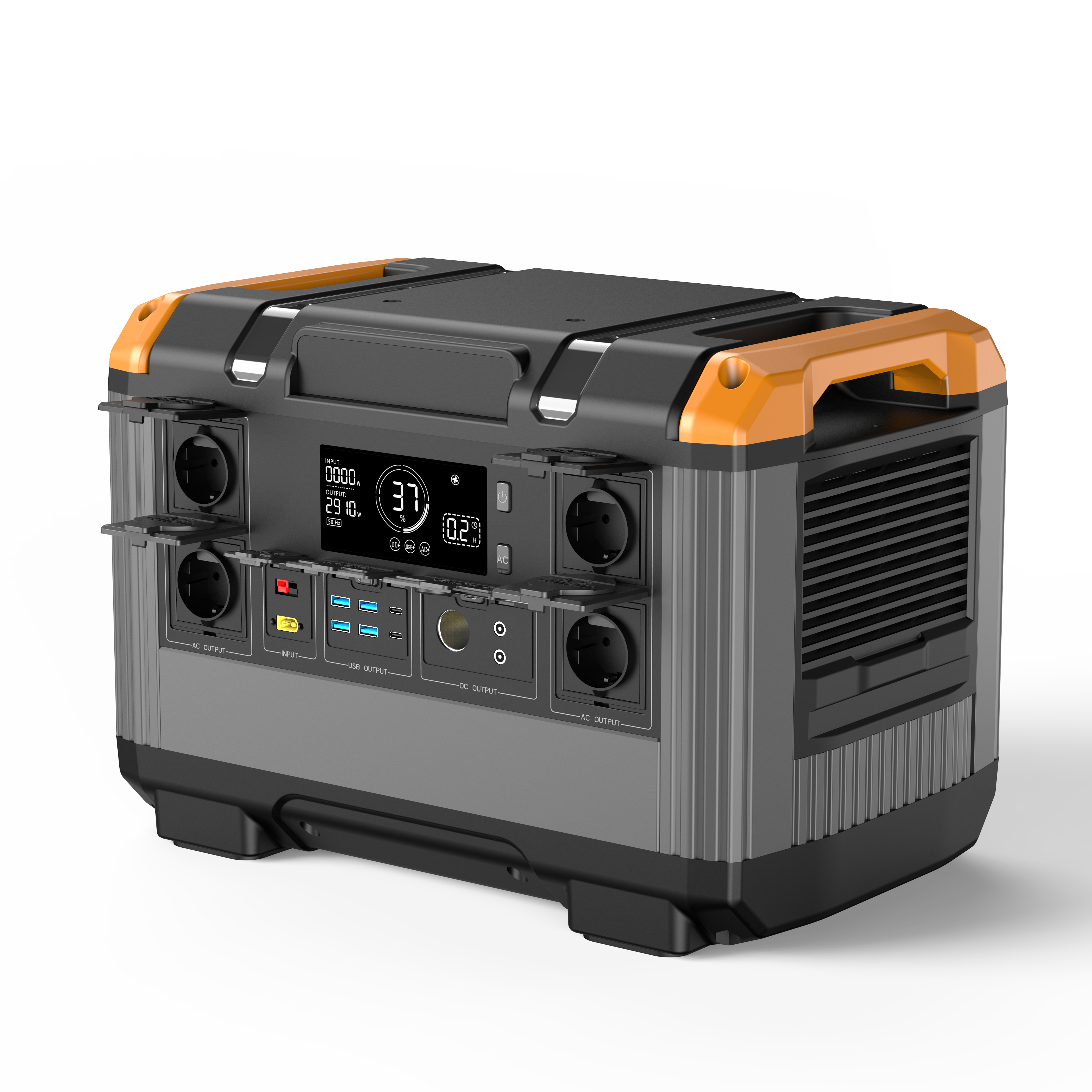 XZZENERGY 2400W Portable Power Station,Solar Generator with Fast Charging Quiet Generator for Home & Backup &Camping Outdoor Adventures & RV Use