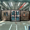 XZZENERGY Off-Grid 20ft Prefab Modular Expandable Container House Factory Sell Directly with 3bedrooms,kitchen and bathroom solar energy included.60kwh solar solutions