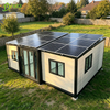 XZZENERGY Off-Grid 20ft Prefab Modular Expandable Container House Factory Sell Directly with 3bedrooms,kitchen and bathroom solar energy included.60kwh solar solutions