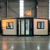 XZZENERGY Off-Grid 20ft Prefab Modular Expandable Container House with 2bedrooms,kitchen and bathroom solar energy included.30kwh Power perday
